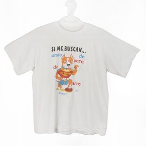 Vintage Alcapulco Funny Gym Dog Cartoon Graphic White Short Sleeve Shirt